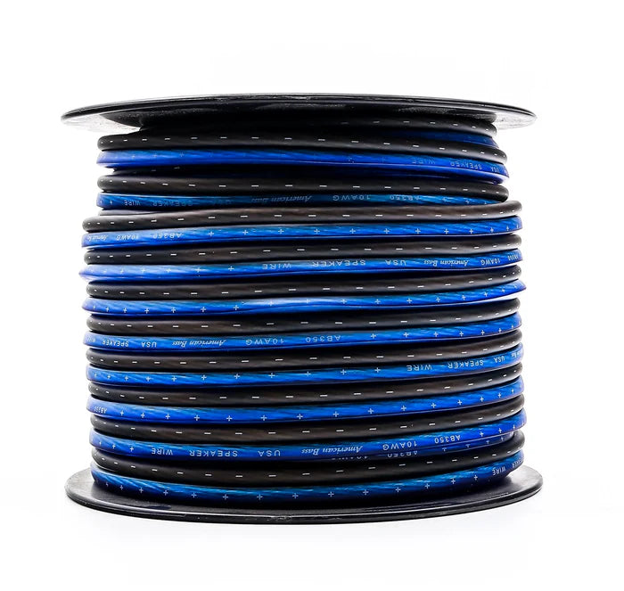 American Bass - 10 Gauge Mega Flex Speaker Wire 100ft Roll image 1