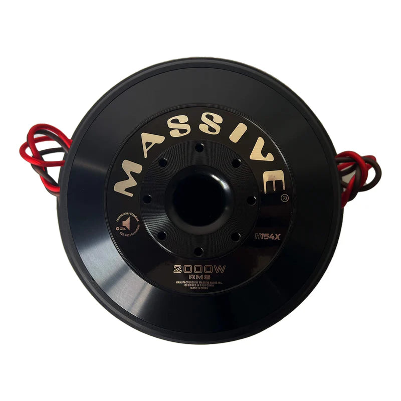Massive Audio - H154X - 15" 2000 Watts RMS Dual 4 Ohm 3" V.C. Mega Subwo image 3