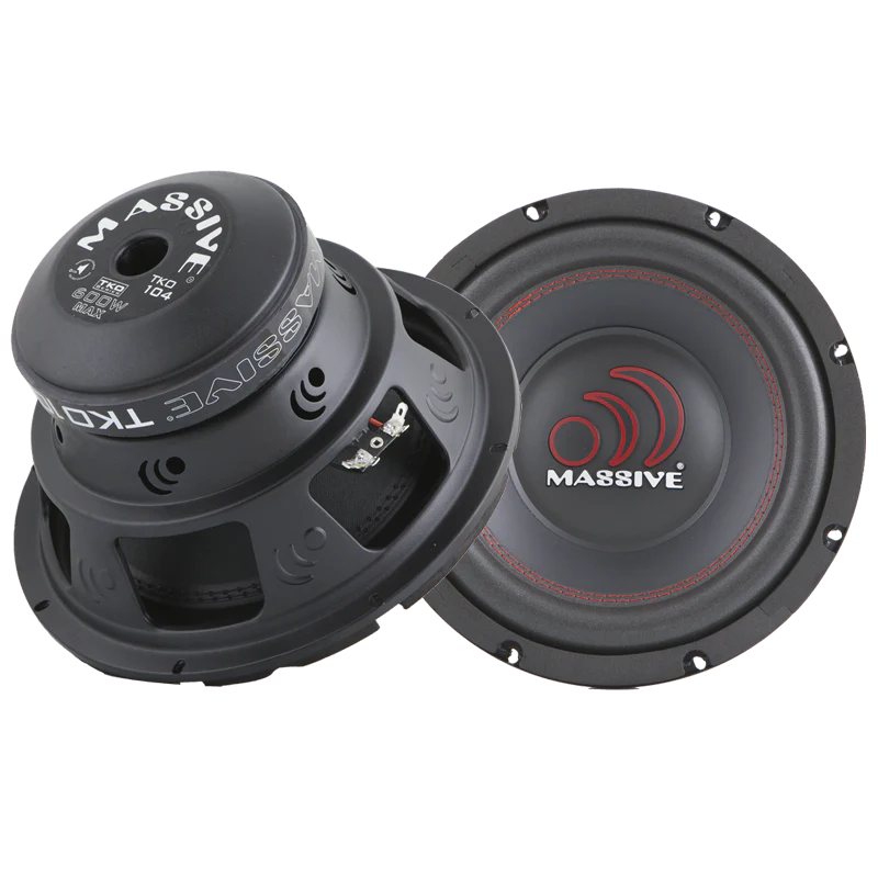 Massive Audio - TKO104 - 10" 300 Watts RMS Dual 4 Ohm Subwoofer image 3