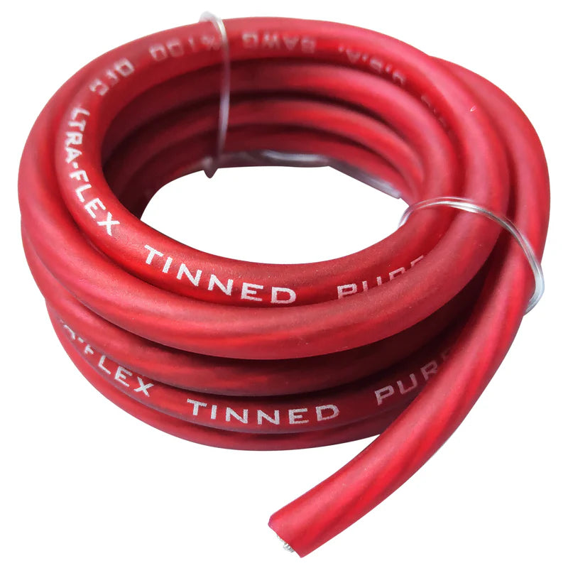 Massive Audio - P8-200R - 8 AWG 200 Foot Red 100% OFC Silver Tinned image 1