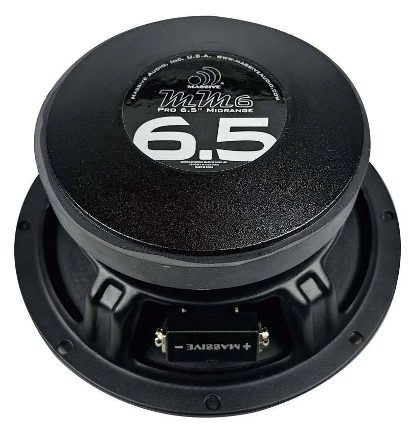 Massive Audio -MM6 - 6.5" 120 Watt 4 Ohm Mid-Range / Mid-Bass Speaker image 0