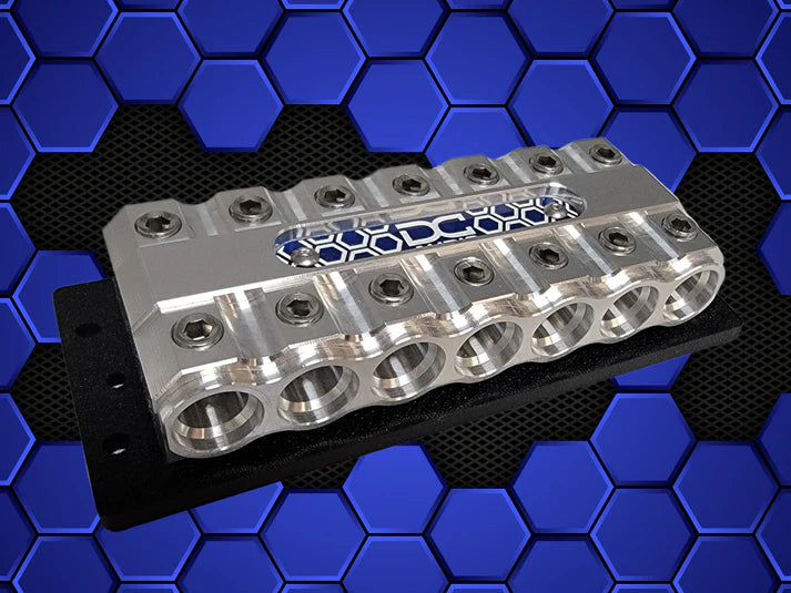 DC Audio -"LUCKY 7 " Machined Distro Block image 1
