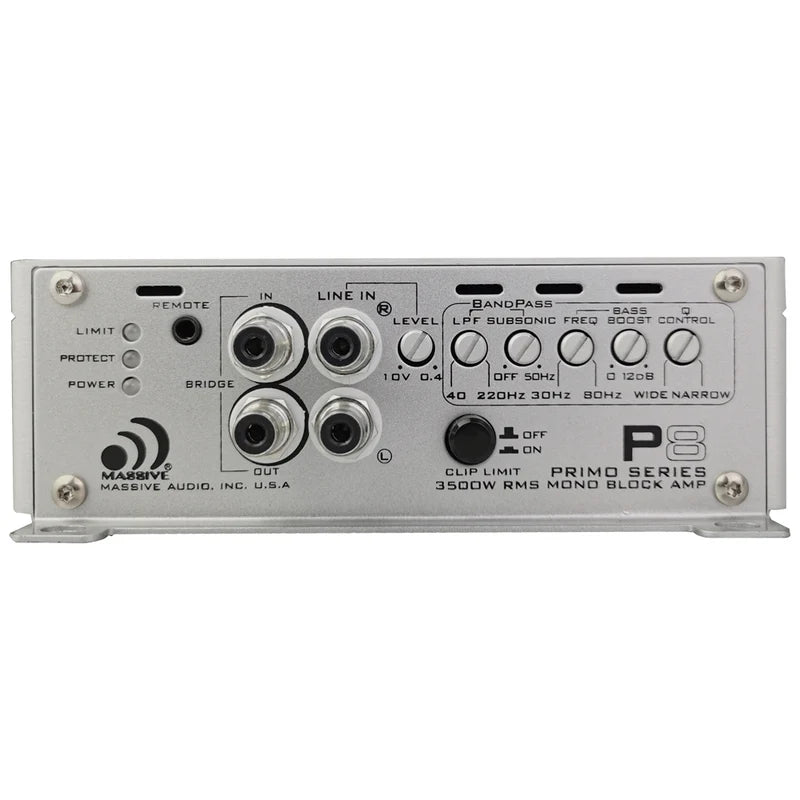 Massive Audio - P8 - 3,500 Watts RMS @ 0.5 Ohm Mono Mega Amplifier image 2