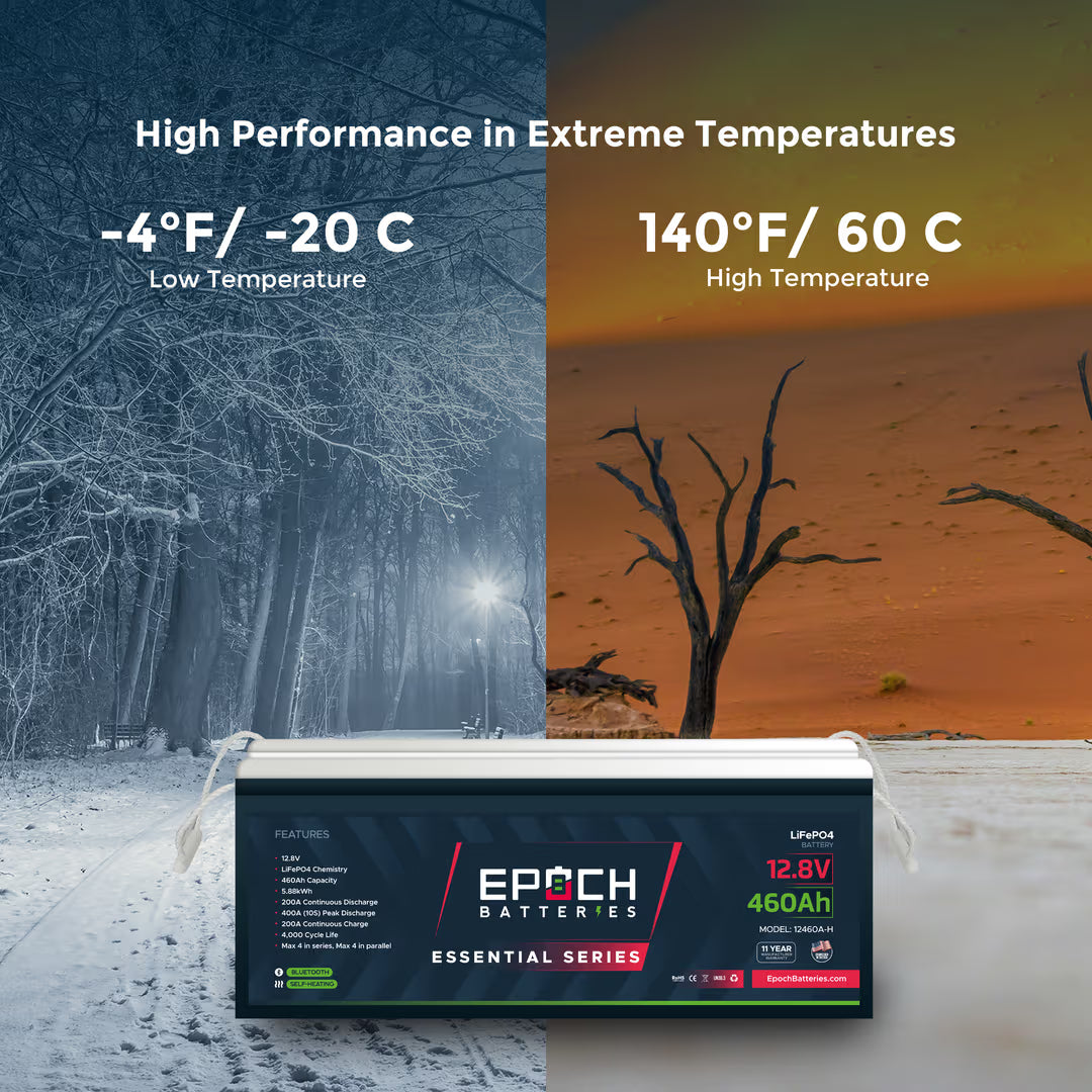 Epoch Batteries - 12460A-H - 12V 460Ah Bluetooth & Heated LiFePO4 Batt image 7