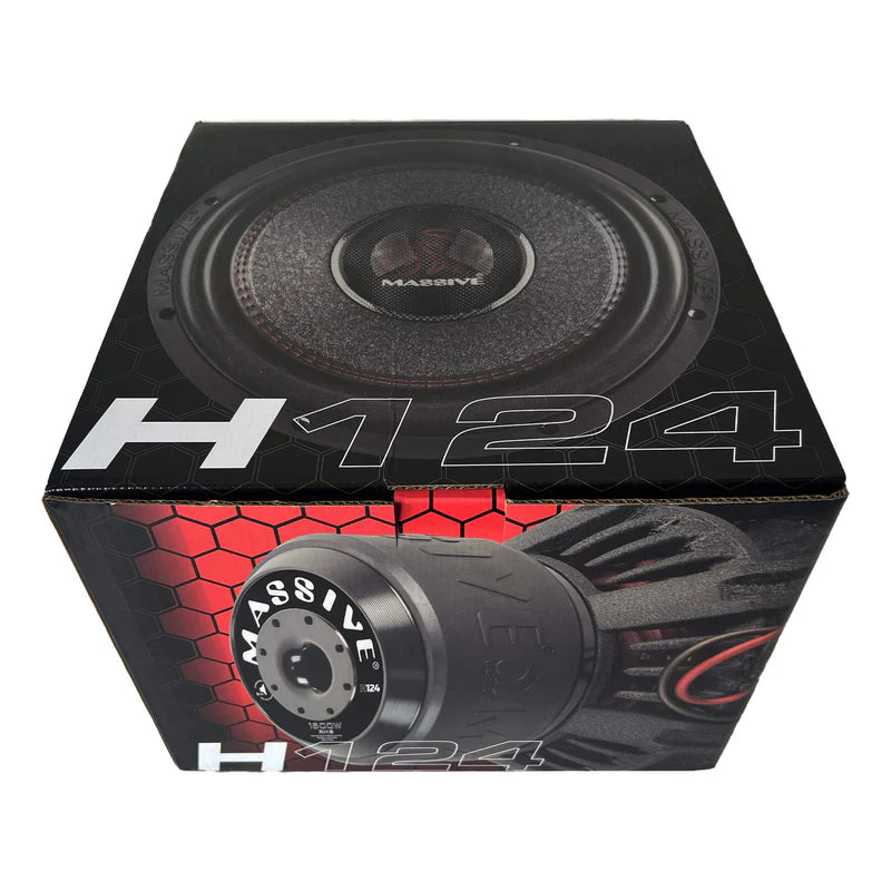 Massive Audio - H124 - 12" 1500 Watts RMS Dual 4 Ohm 3" V.C. Mega Subwoofer image 4