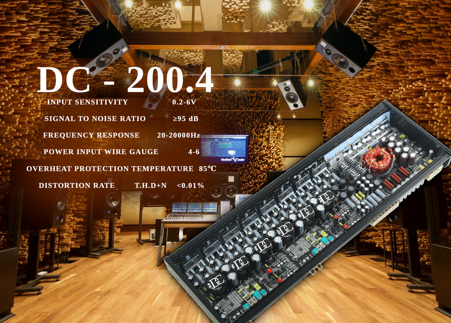 Daville Customs - DC-200.4 - Class A/B HIGH POWER CAR AUDIO AMPLIFIER image 1