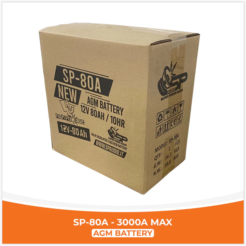 SP Audio - SP 80A AGM BATTERY LONG LIFE SPL image 3