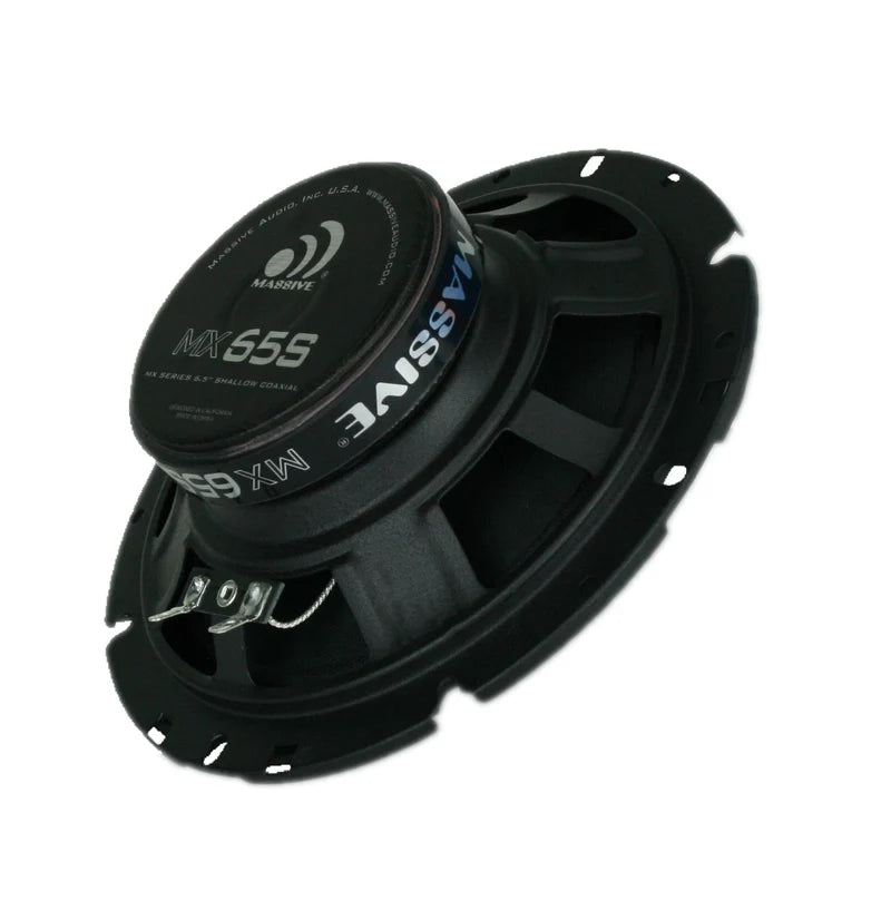 Massive Audio -MX65SV2 - 6.5" 2-Way 50 Watts RMS Shallow Coaxial Speakers image 1