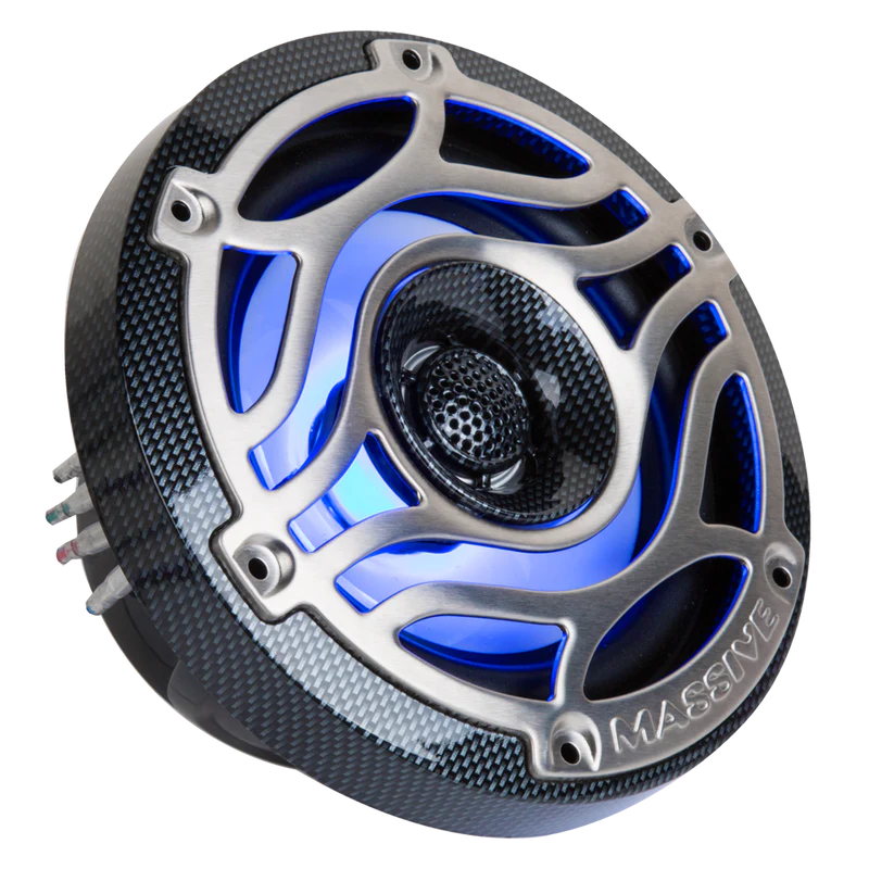 Massive Audio - T65S - 6.5" 160 Watts Marine Coaxial LED Speakers (PAIR) image 4