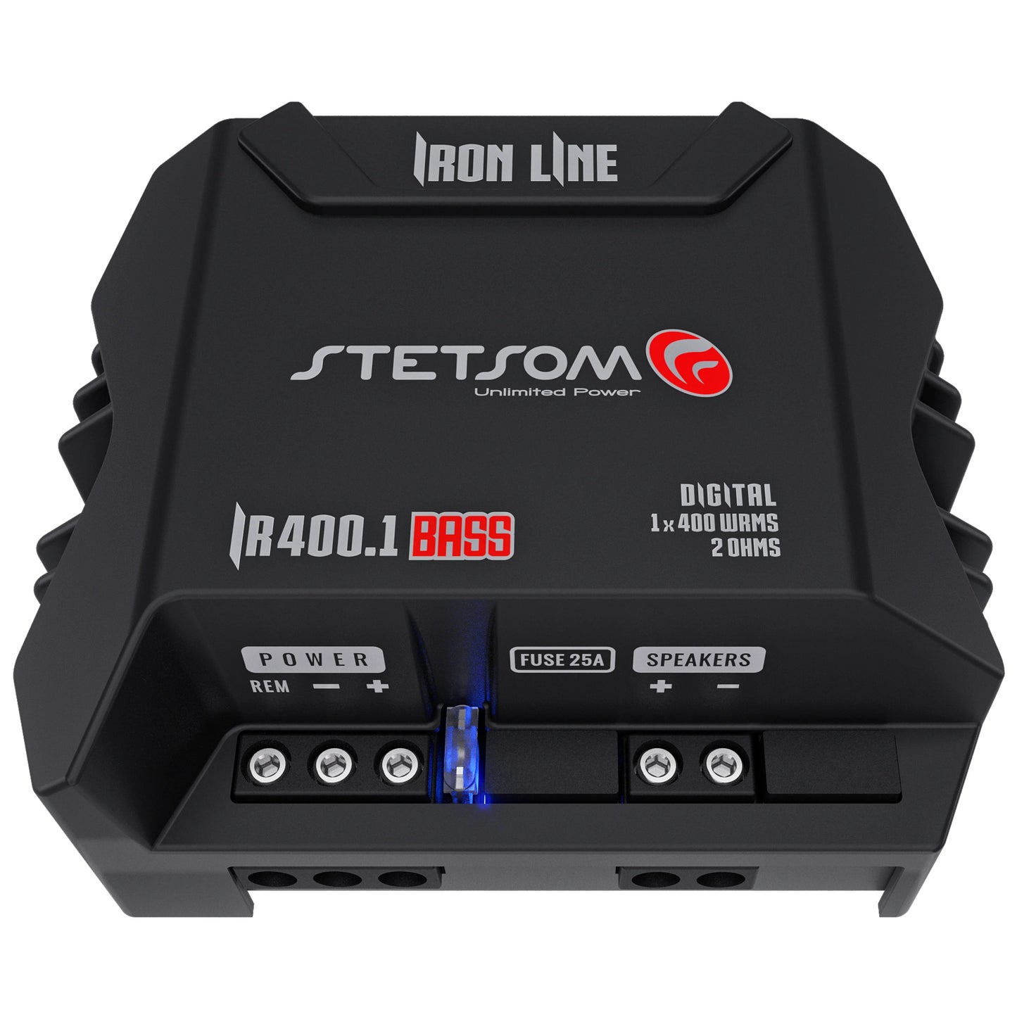 Stetsom - IR 400.1 BASS IRON LINE Digital Amplifier, 400w RMS, 2 Ohm Stable image 1