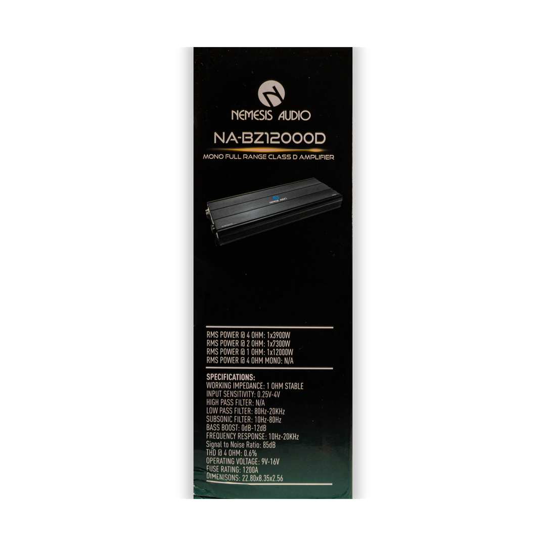 Nemesis Audio - Class D Monoblock Car Amplifier 12000 Watts @ 1-Ohm image 4