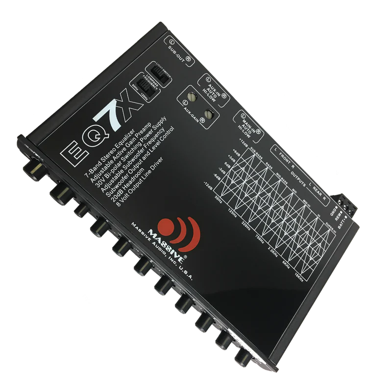 Massive Audio -EQ7X - 7 Band Car Audio Graphic Equalizer image 0