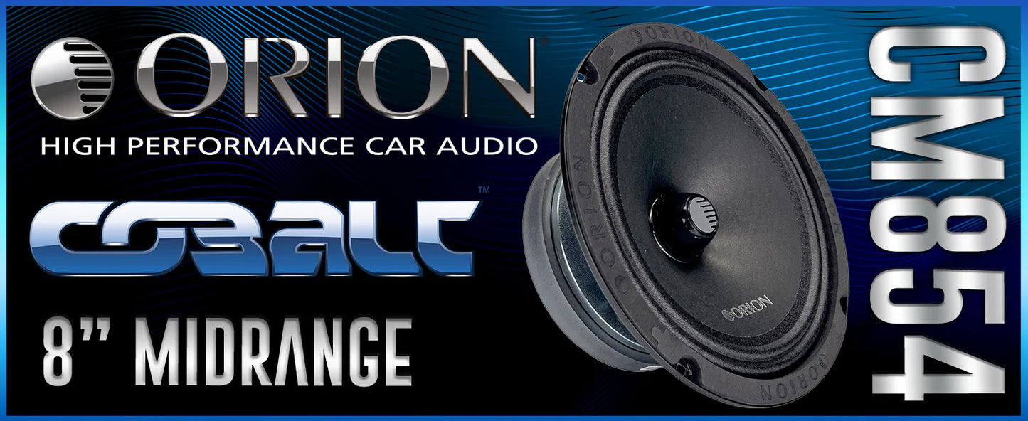 Orion - CM854 8 Inch 4 Ohm Midrange Speaker 300 Watts RMS
