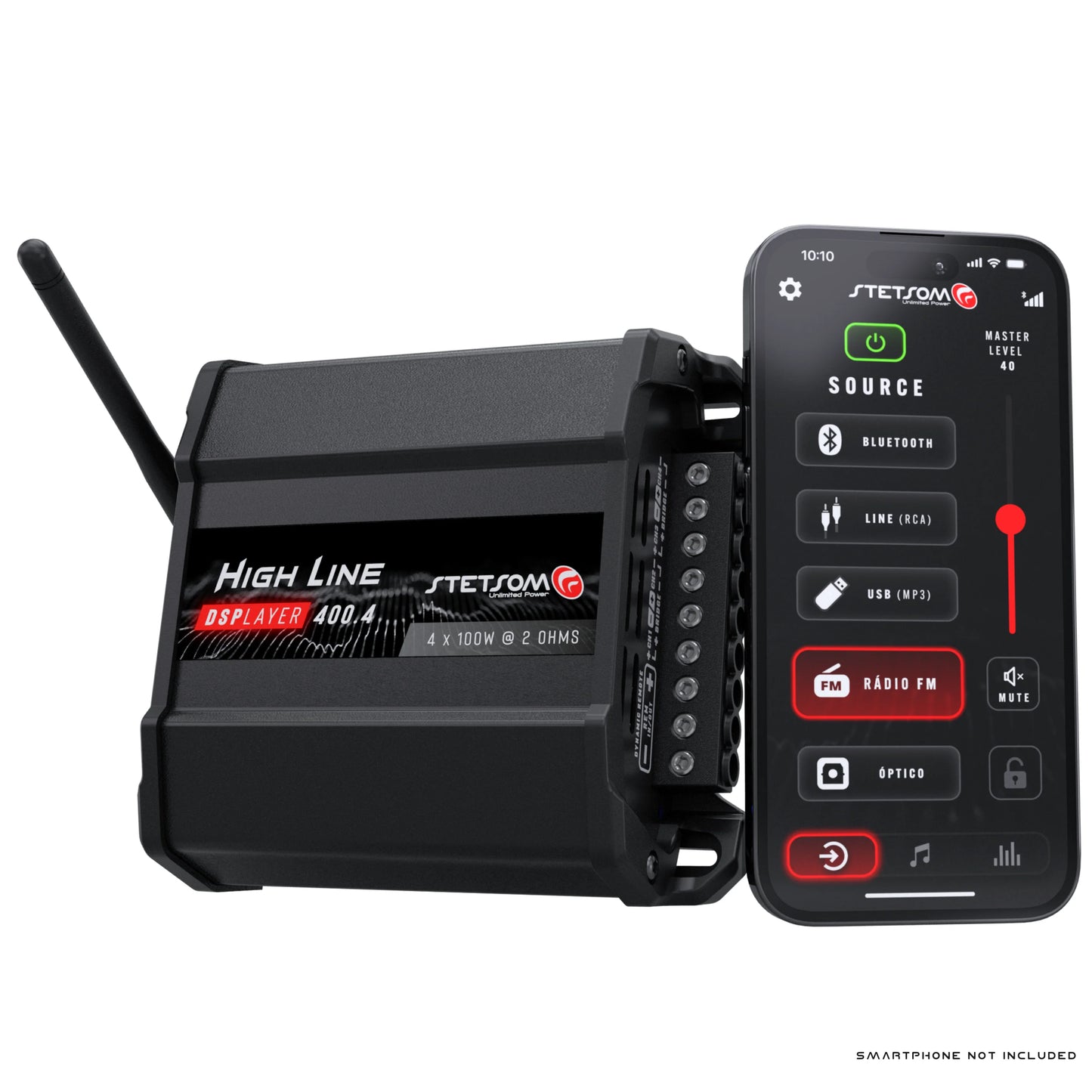 Stetsom - High Line DSPLAYER 400.4 - DSP Amp, Bluetooth, FM Radio,App Control image 2