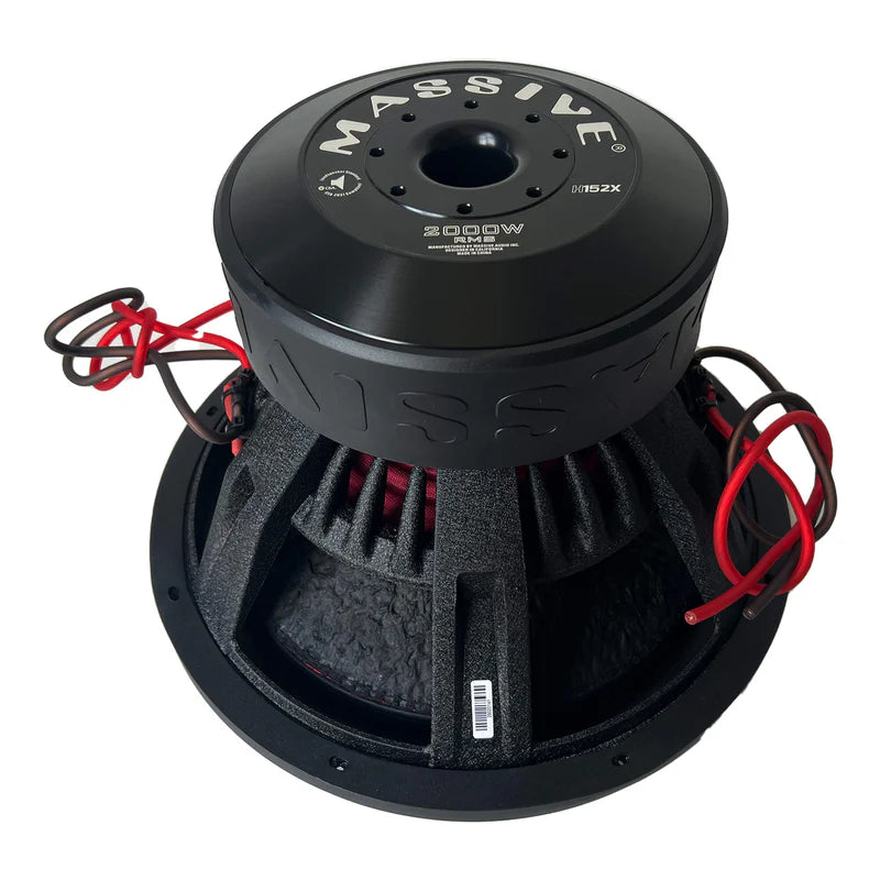 Massive Audio - H152X - 15" 2000 Watts RMS Dual 2 Ohm 3" V.C. Mega Subwoofer image 3