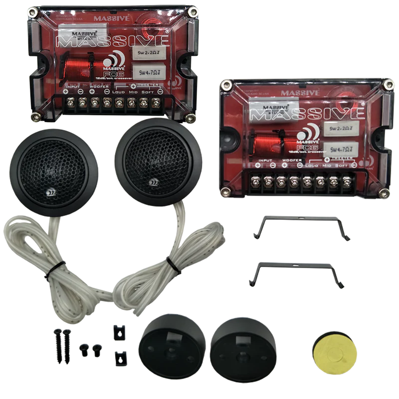 Massive Audio - FC6 - 6.5" 2-Way 150 Watts RMS Component Speaker Kit image 4