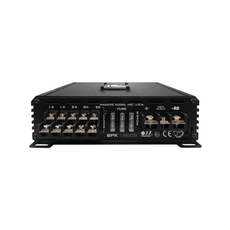 Massive Audio - BPX15005 - 80 Watts RMS x 4 + 500 Watts @ 2 Ohm Full Range 5 Ch image 1