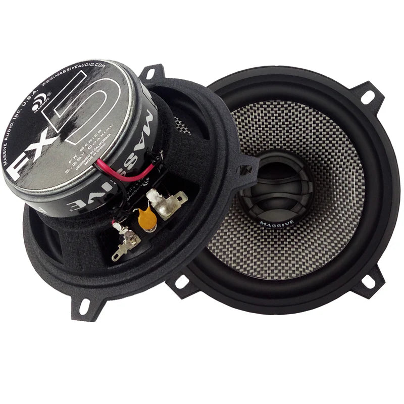 Massive Audio - FX5 - 5.25" 2-Way 60 Watts RMS Coaxial Speakers image 0