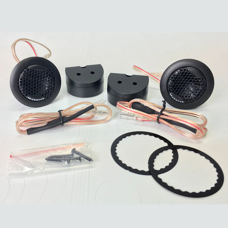 Massive Audio - FT1 - 50 Watts RMS Multi Mounting 20mm Aluminum Dome Tweeters image 1