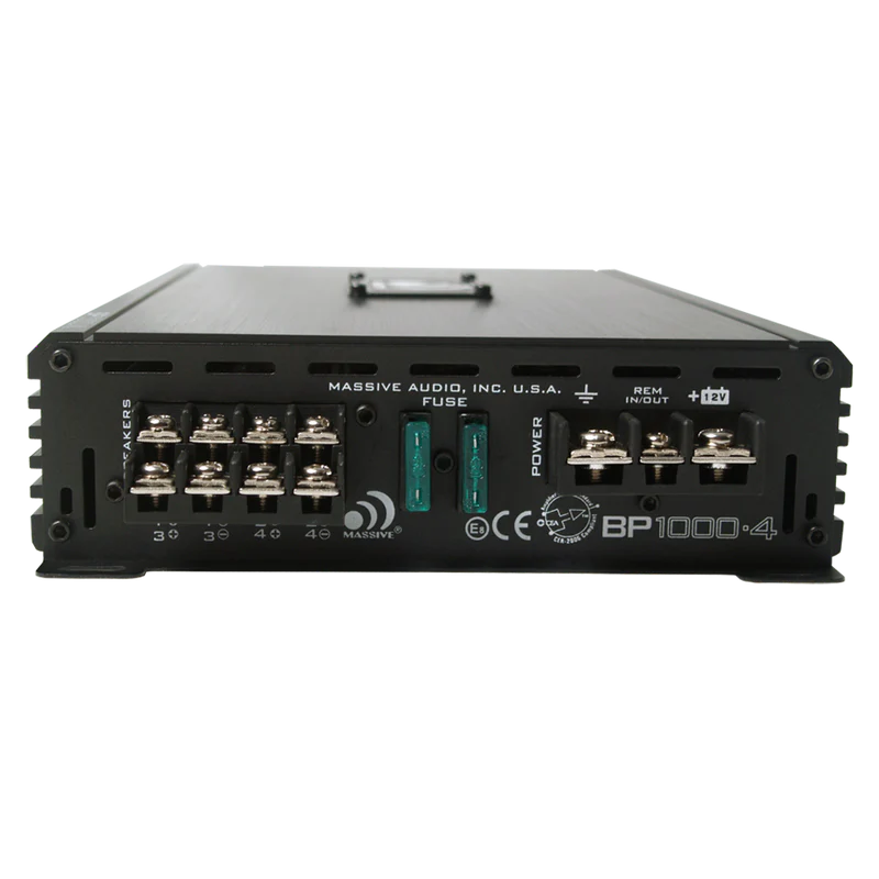 Massive Audio - BP1000.4 V2 - 80 Watts RMS x 4 @ 4 Ohm 4 Channel Amp image 1