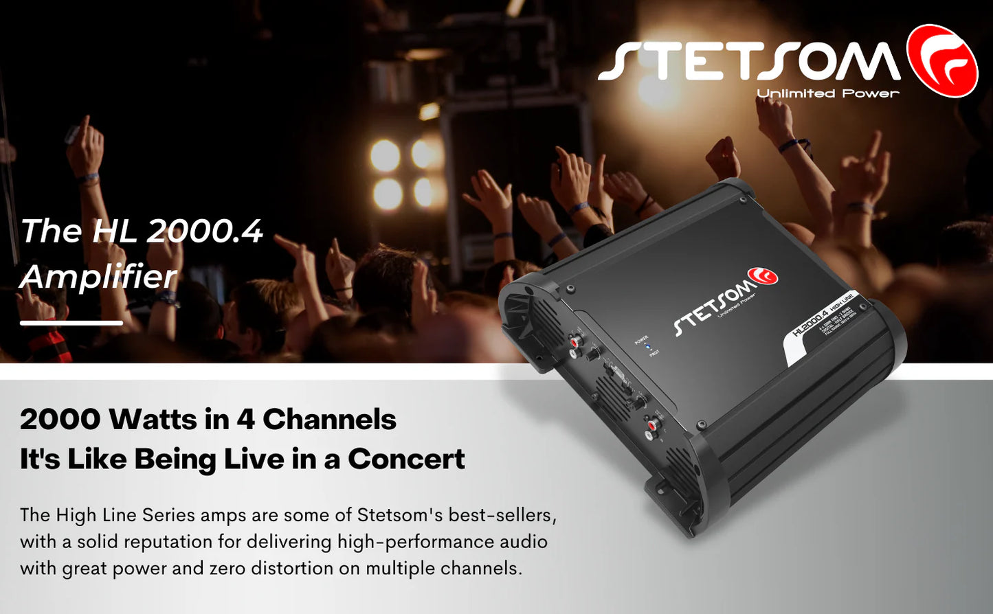 Stetsom - HL 2000.4 - Digital Amplifier 4 Channels Full Range Class D 2k RMS image 6