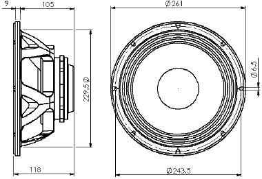 Beyma - 10MWNd-4 - Low & Mid Frequency - Car Audio image 2