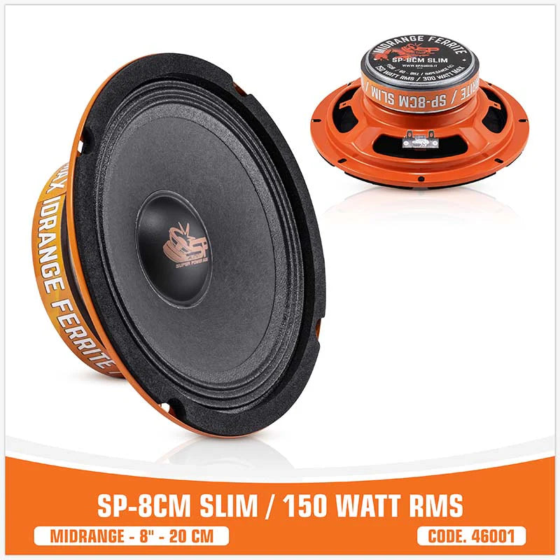 SP Audio - SP 8CM SLIM MIDRANGE SUPER SLIM 8"/20CM 150W RMS image 0