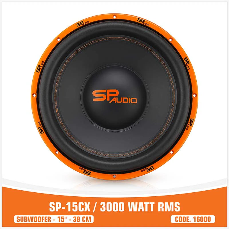 SP Audio - SP 15CX SUBWOOFER 15"/38CM 3000W RMS image 1