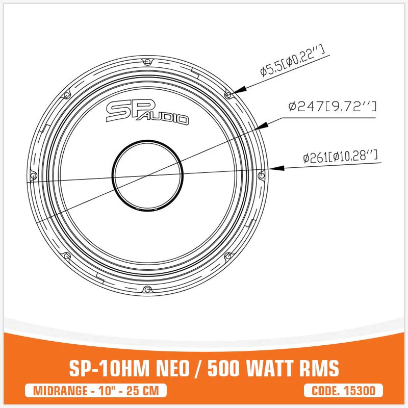 SP Audio - SP 10HM NEW MIDRANGE EXTREME 10"/25CM NEO MAGNET image 8