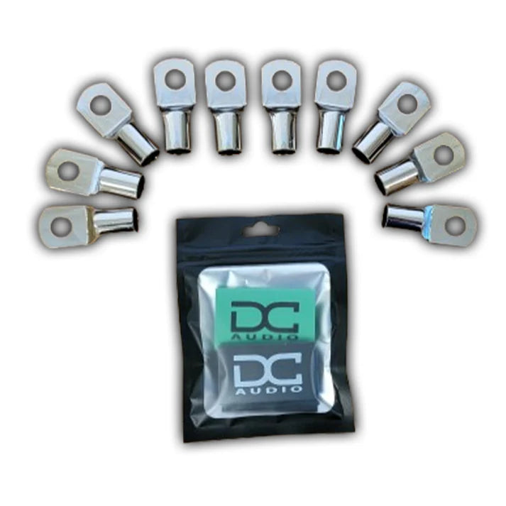 DC Audio -DC Audio 1/0 Gauge Tinned Copper Ring Terminals w/ Heat Shrink 10 pack image 3