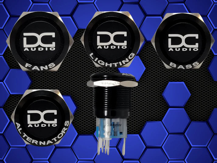 DC Audio -DC Audio Amp Turn On Buttons with Etching image 5