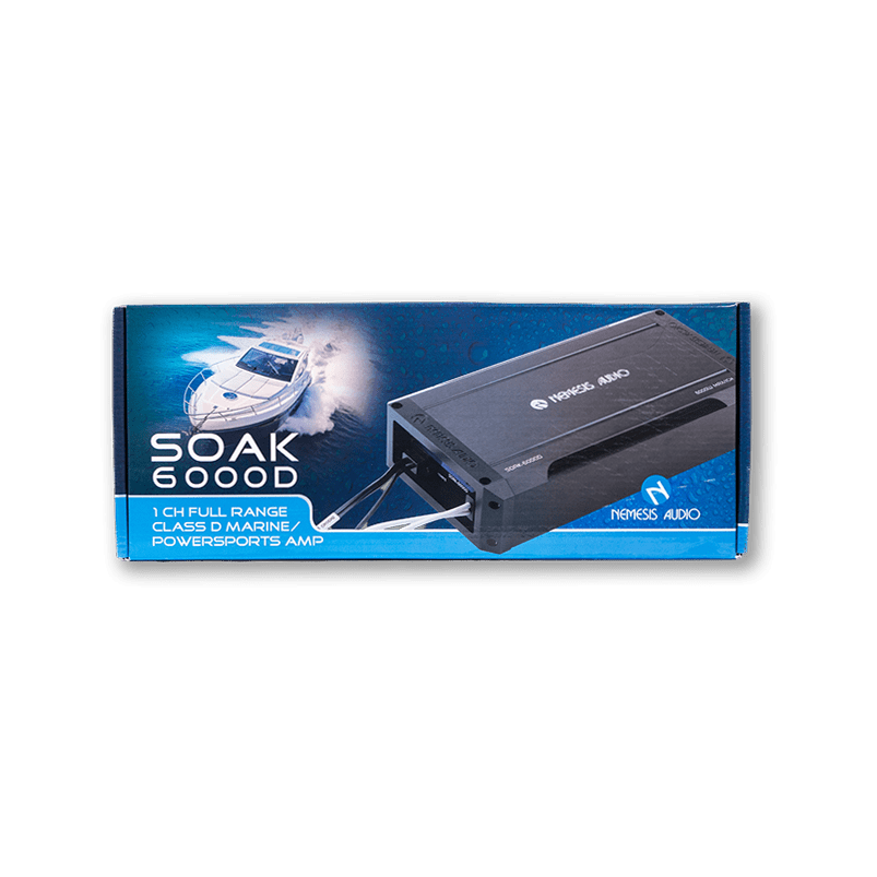 Nemesis Audio | SOAK-6000D | 3040W RMS | Waterproof Marine Monoblock