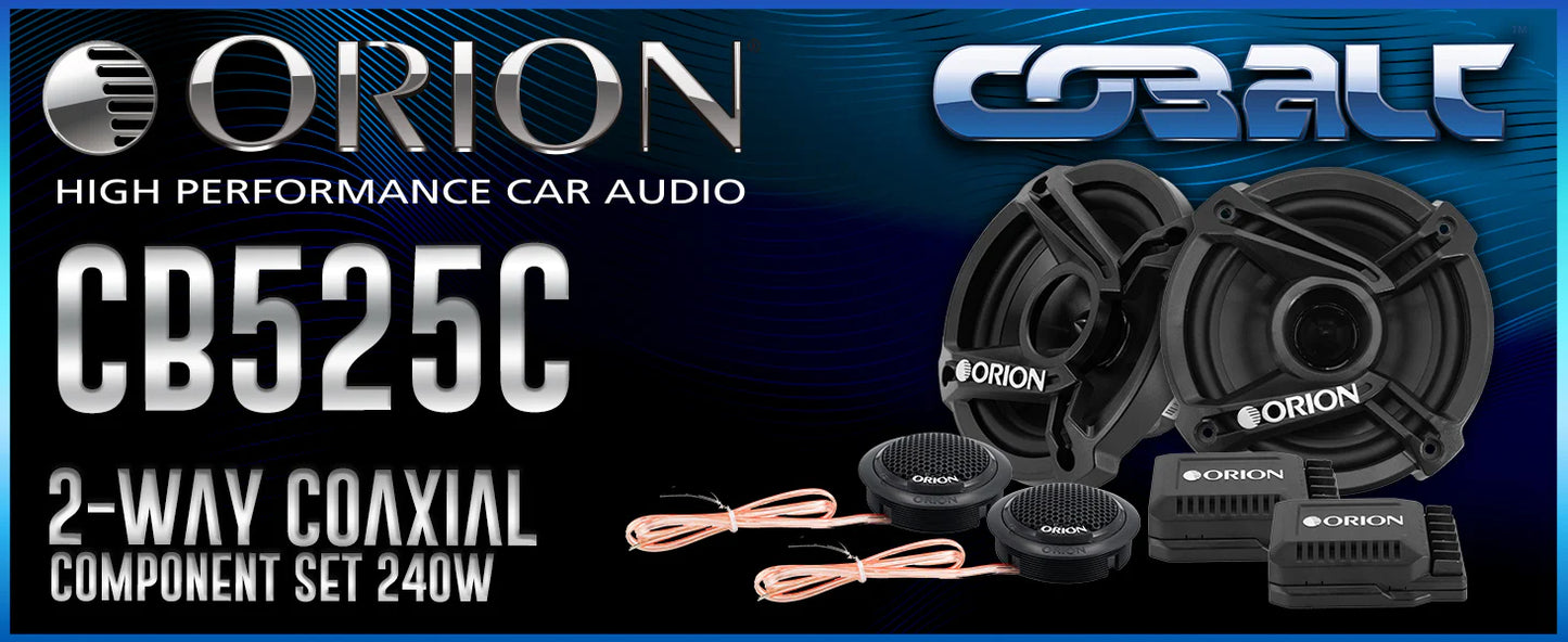 Orion - CB525C 5.25" 2-Way Component Speaker Set 60 Watts RMS | 240 Watts MAX