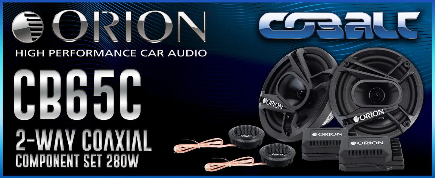 Orion - CB65C 6.5" 2-Way Component Speaker Set 70 Watts RMS | 280 Watts MAX