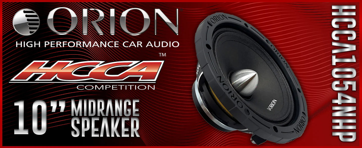 Orion - HCCA1054NHP - 10" 4 Ohm High Efficiency Midrange Speakers