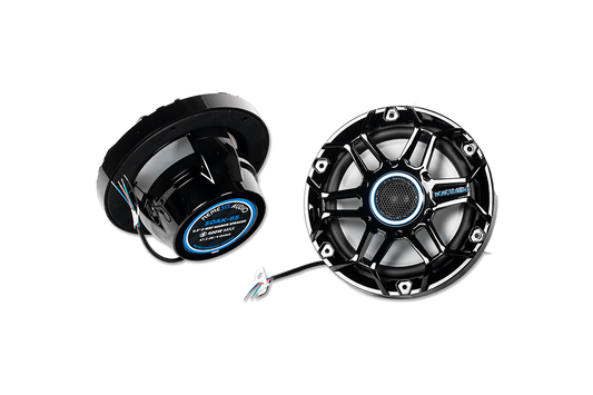 Nemesis Audio - SOAK-65 - 6.5″ 2-way marine (boat) speakers, 200W RMS / 400W peak. IP65 water-resistant with RGB lights.
