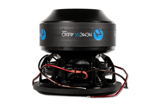 Nemesis Audio - TEAM-12 V.2 - 12″ High Performance Subwoofer, 4500W RMS. Carbon fiber cone, 4.5″ voice coil, and massive 654 oz magnet.