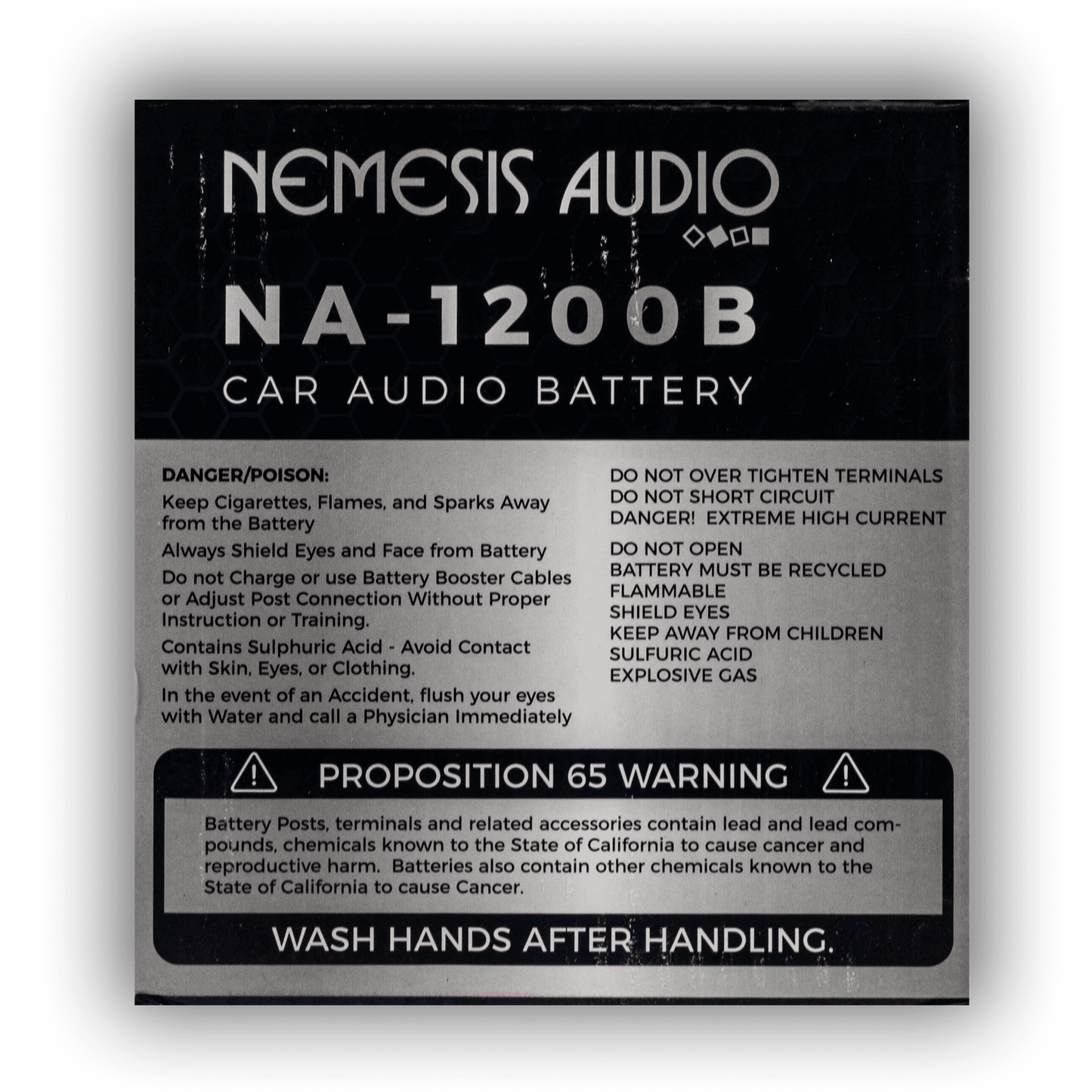 Nemesis Audio | NA-1200B | 1200W | Car Audio Battery