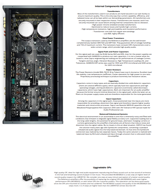 Zapco | REF 500.1 | 1-Ch. | Class AB | High-End Amplifier