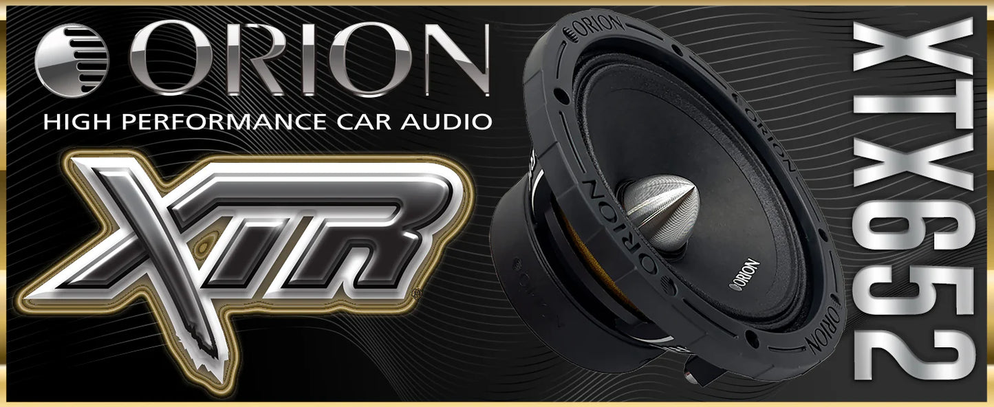 Orion - 6.5" 2 Ohm 350w RMS High Efficiency Midrange Speakers
