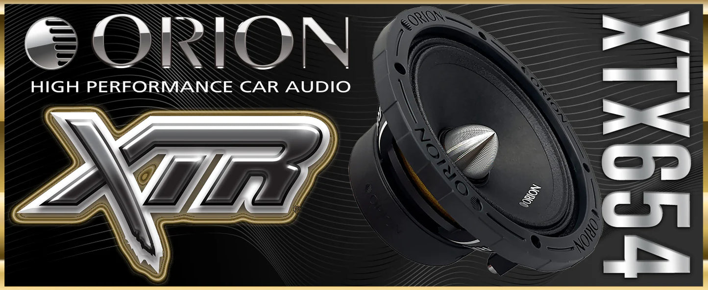 Orion - 6.5" 4 Ohm 350w RMS High Efficiency Midrange Speakers