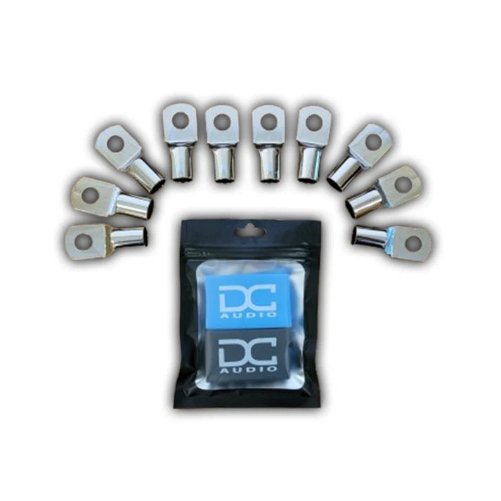 DC Audio -DC Audio 1/0 Gauge Tinned Copper Ring Terminals w/ Heat Shrink 10 pack image 0