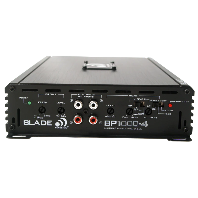 Massive Audio - BP1000.4 V2 - 80 Watts RMS x 4 @ 4 Ohm 4 Channel Amp image 2