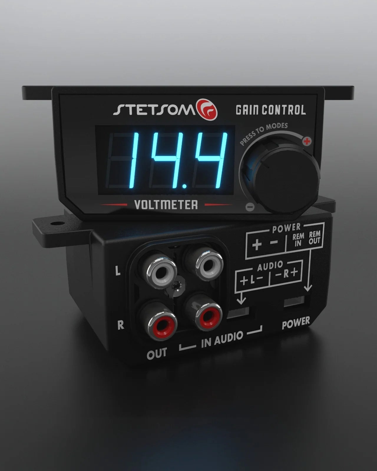 Stetsom 4in1 Universal Bass Knob Gain Control + Voltmeter + On/Off Switch image 1