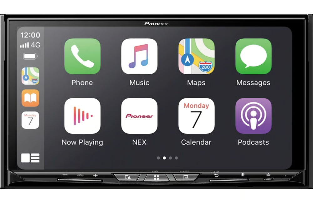 Pioneer AVIC-W8600NEX 7" Double DIN Touchscreen DVD Receiver with Bluetooth, Built-in Navigation, Wireless Apple CarPlay and Android Auto