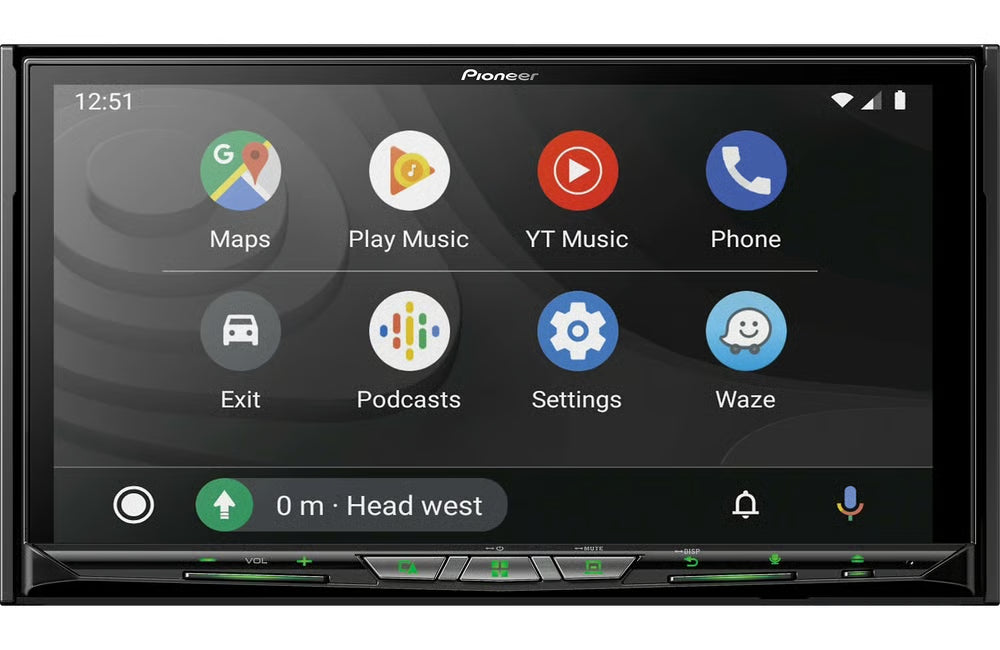 Pioneer AVIC-W8600NEX 7" Double DIN Touchscreen DVD Receiver with Bluetooth, Built-in Navigation, Wireless Apple CarPlay and Android Auto
