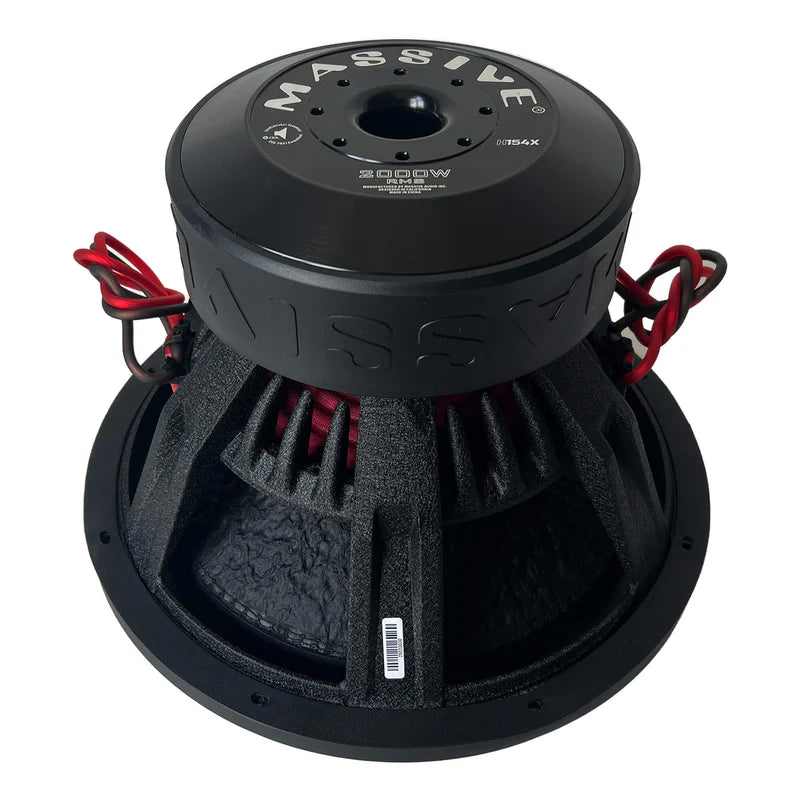 Massive Audio - H154X - 15" 2000 Watts RMS Dual 4 Ohm 3" V.C. Mega Subwo image 2