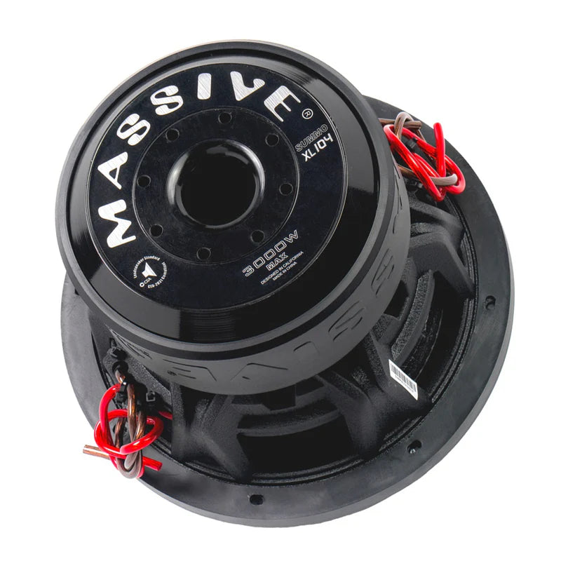 Massive Audio - SUMMOXL104 - 10" 1500 Watts RMS Dual 4 Ohm Subwoofer image 2