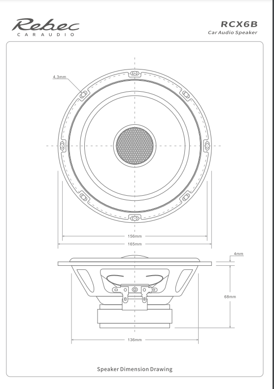 Rebec Audio - RCX6B - 6.5" Coax image 2