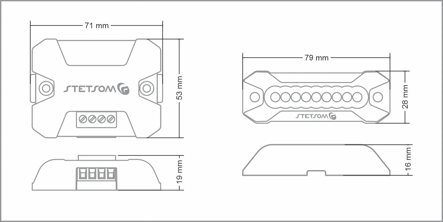 Stetsom STROBO STR04 - 1 central unit + 4 headlights, app-controlled image 9